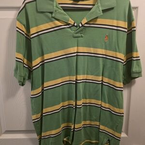 Ralph Lauren Green and Yellow Polo Shirt